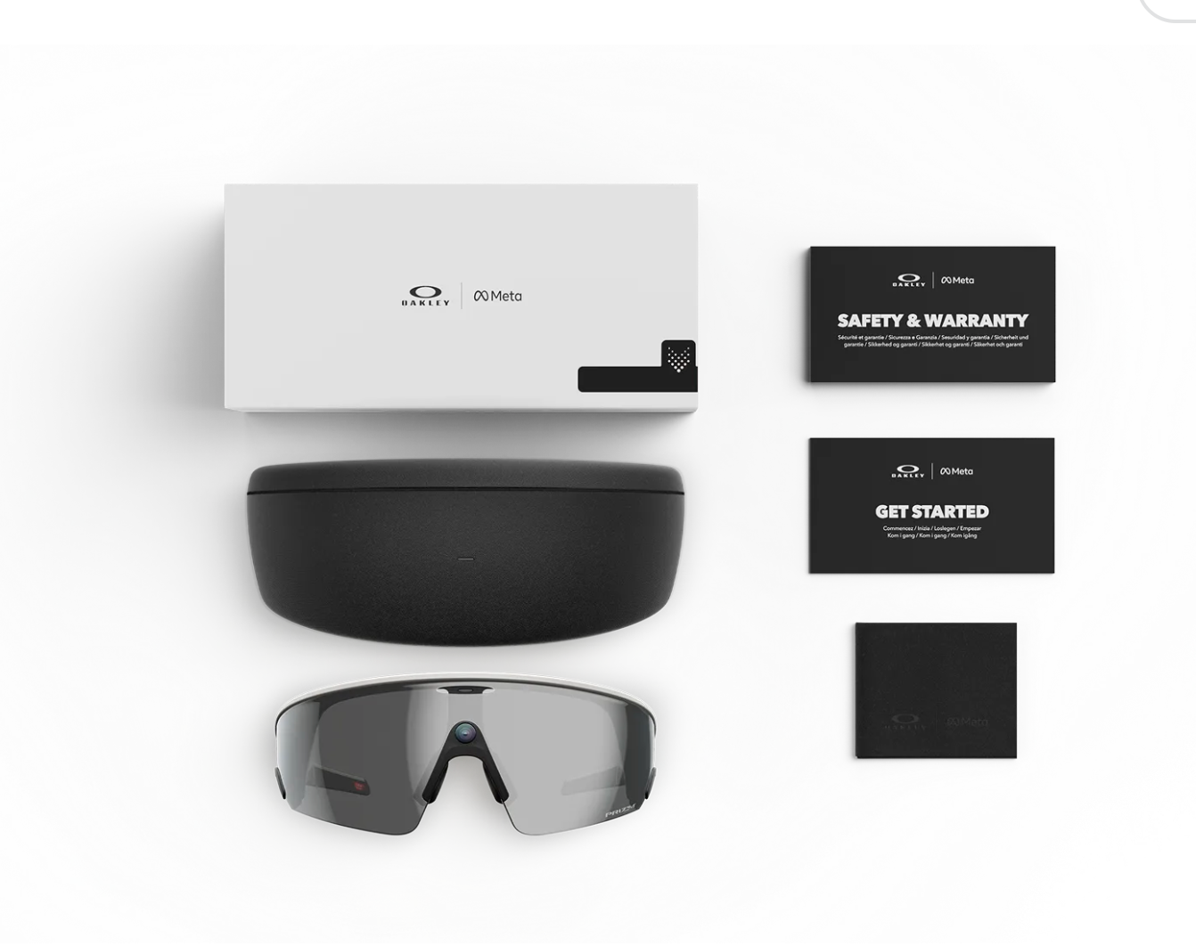 OAKLEY VANGUARD META WHITE W/PRIZM BLACK