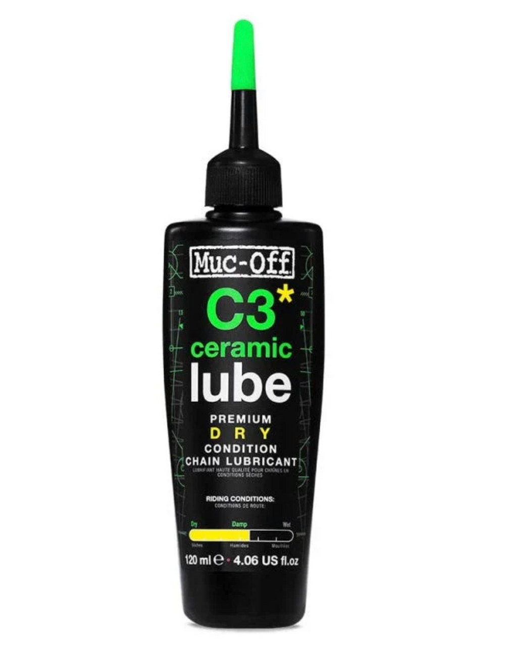 LUBE MUC-OFF DRY 120ML C3 CERAMIC