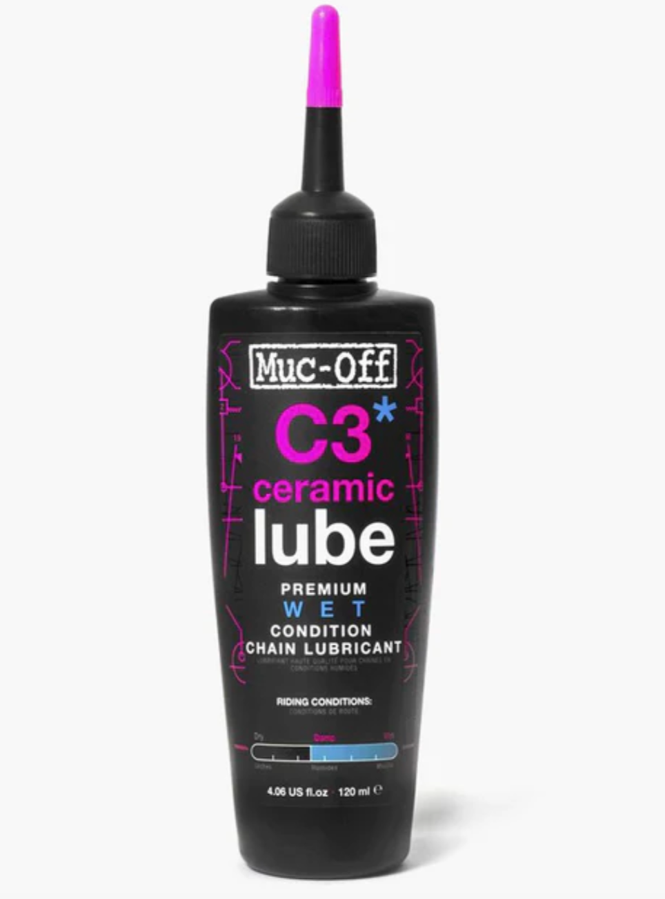 LUBE MUC-OFF WET 120ML C3 CERAMIC #870