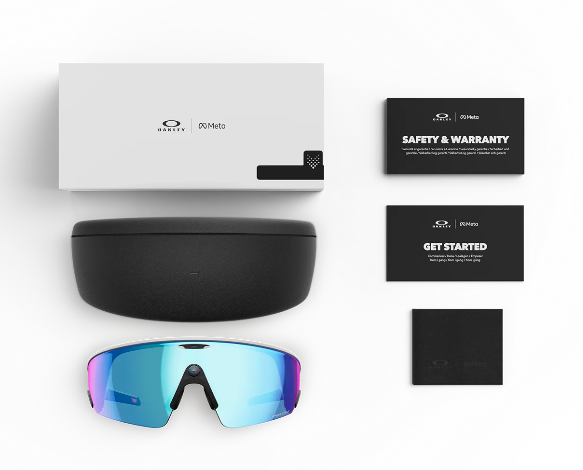 OAKLEY VANGUARD META WHITE W/PRIZM SAPPHIRE